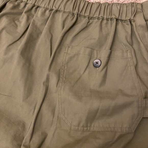Heather Harlan straight green utility military cargo pant trousers xs designer - Picture 6 of 7